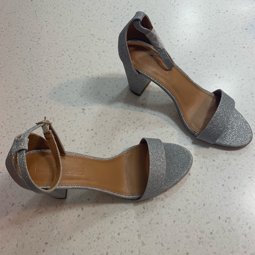 Show How silver high heel wedding sandals